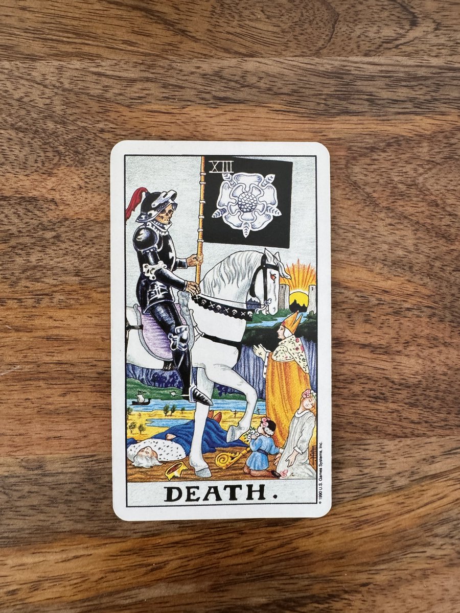 manifestuj's tweet photo. ŚMIERĆ (XIII) – To koniec... ale i początek. Coś odchodzi, by zrobić miejsce dla czegoś nowego. Nie walcz. Pozwól odejść. ⚔️ #TarotCodzienny #Zmiana #Transformacja #NowyEtap https://t.co/qF1KSyOfPz