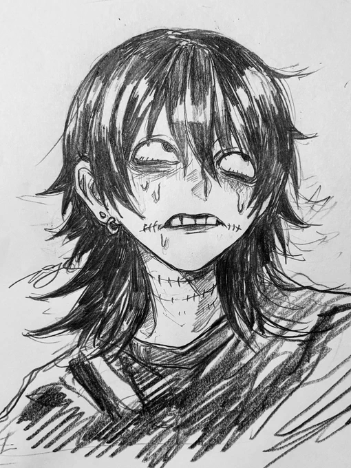 黒髪にしました、あつすぎる 