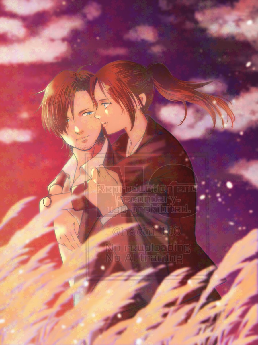 hachi_bi0's tweet image. お題「夕焼け」
Sunset and cleon.

#レオクレ版ワンドロワンライ