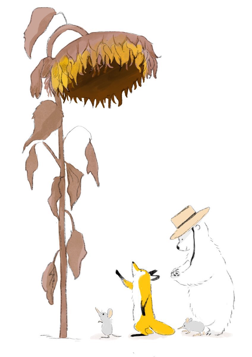 「#無言で帽子をかぶったイラストを貼る見た人も貼る」|ももろ　4／20発売絵本「パンダのパクパクきせつのごはん」のイラスト