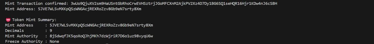 Chain : GOR

Mint Transaction confirmed: 3wUo9QjuXV2sm9HaUSntGbRhoCrwEVHSztrjJGoMFCXnM2AjkPV2Xz4D7Dy1BG6SQ1seHQR16Hjr1KDw4nJ6cSBH

Mint Address: 5JVE7WLSvMXKpQSzWNGAcjREXRoZzv8Gb9eN7srty8Xm

📛 Token Mint Summary:

Mint Address     : 

5JVE7WLSvMXKpQSzWNGAcjREXRoZzv8Gb9eN7srty8Xm