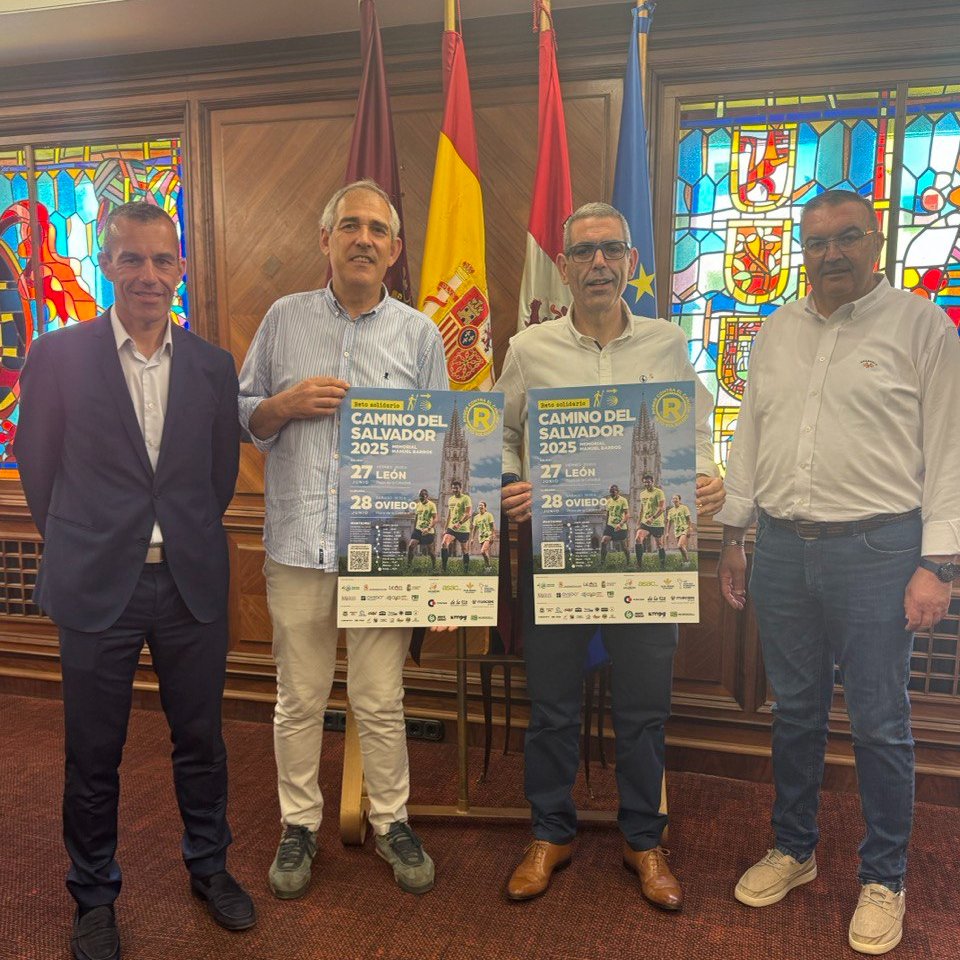 🏃‍♀️ El reto solidario 'Camino del Salvador' arranca en #LeónEsp este viernes

El punto de partida será la plaza de Puerta Obispo y recorrerá el Camino del Salvador hasta Oviedo.

ℹ️Toda la información: tinyurl.com/ks65h7kb

#LeónEsDeporte