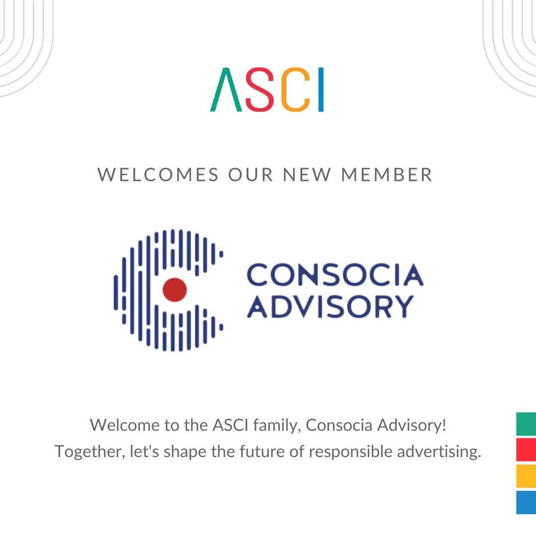 ascionline's tweet image. We welcome @ConsociaA to the ASCI family!

Consocia Advisory provides strategic communication, public affairs, and stakeholder engagement services across sectors.

For ASCI membership: member@ascionline.in

#ASCIMember #SelfRegulation