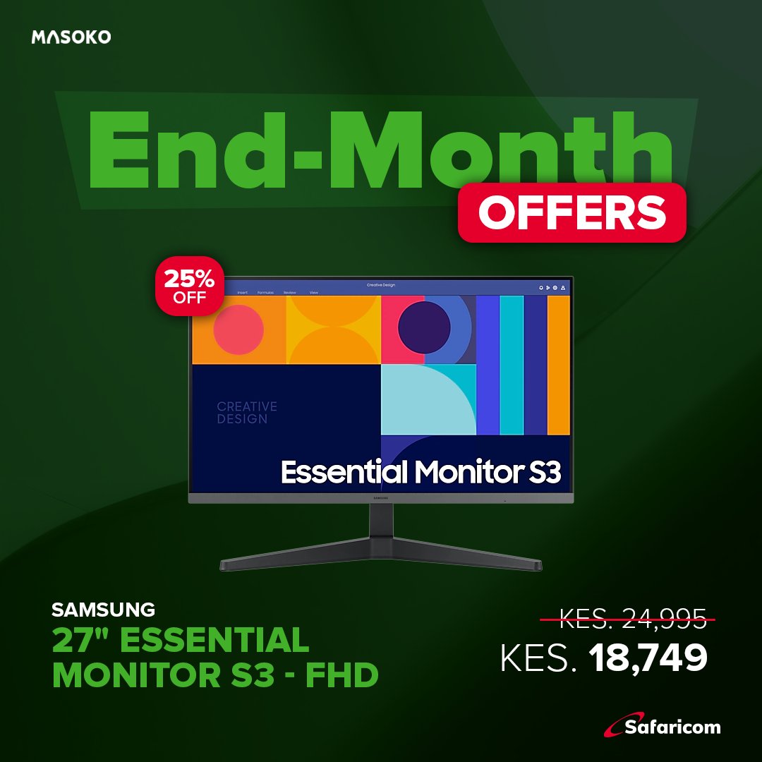 Ni end month, na tuko na deals! Everything you need, at prices you’ll vibe with. Link in bio. #MasokoDeals #EndMonthOffers #MPESASokoniFest