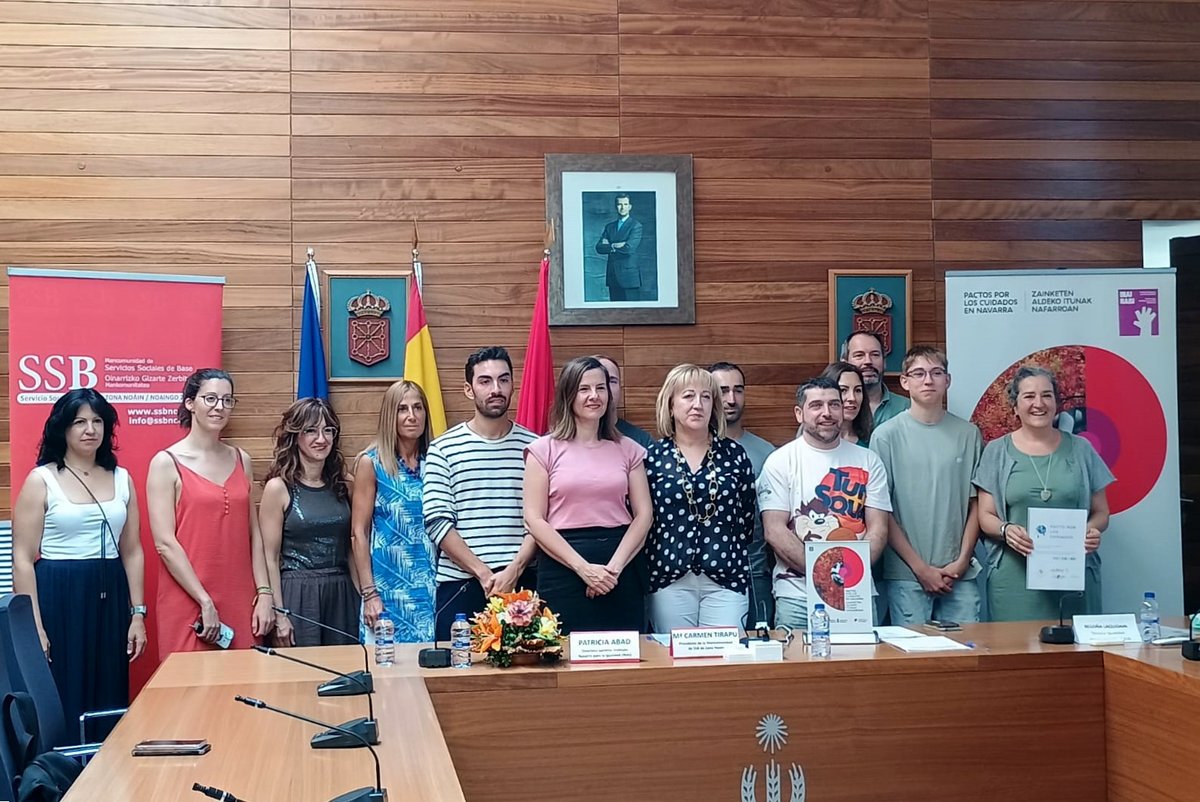 Hoy TASUBINSA se ha unido al #PactoPorLosCuidados en la Cendea de Galar, que propone acciones concretas para poner en valor los cuidados, avanzando hacia un sistema universal de cuidados 🤝