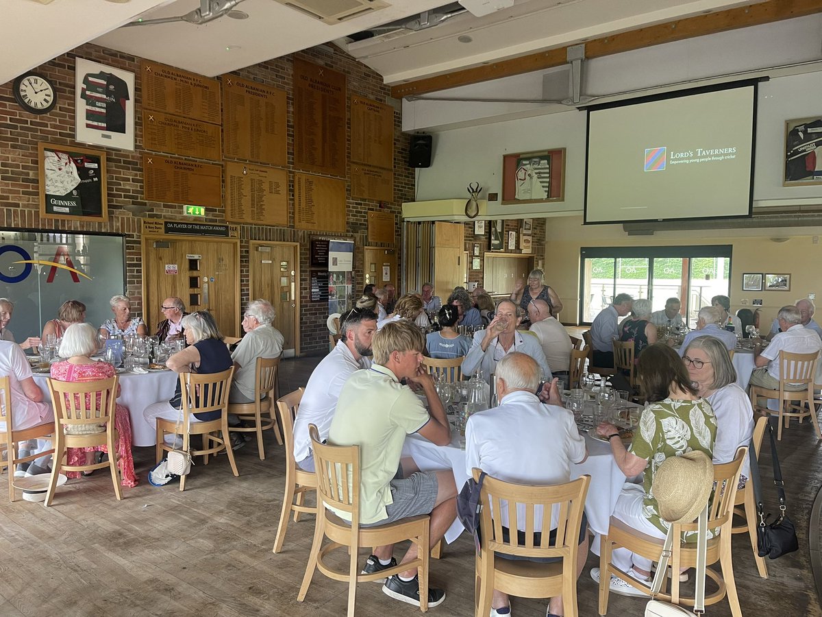 NJLR's tweet image. Fabulous lunch and day representing @LordsTaverners at Woollam Playing Field yesterday. Great to catch up with @hertslieutenant and fellow @chorleywoodcc Vice President Clive Radley. Our opening pair (Kevin and I) enjoy 140 years of experience!