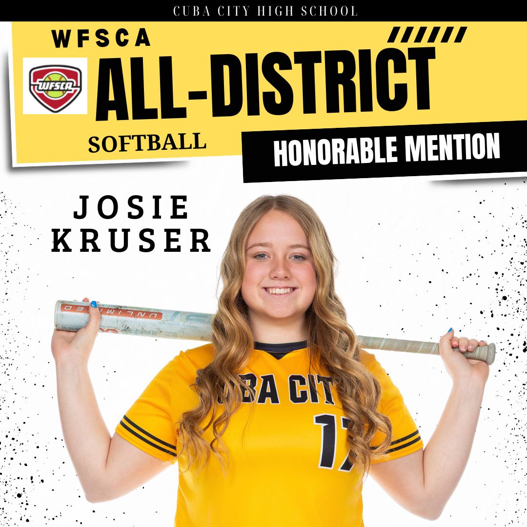 goCubans's tweet photo. Congrats to the following CCHS softball players who earned All-District recognition from the Wisconsin Fast Pitch Softball Association (WFPSA).
1st Team All District - Payton Gile & Addy Schauff
Honorable Mention All District - Ella Vosberg & Josie Kruser
#gocubans https://t.co/2KJFjNzRuO