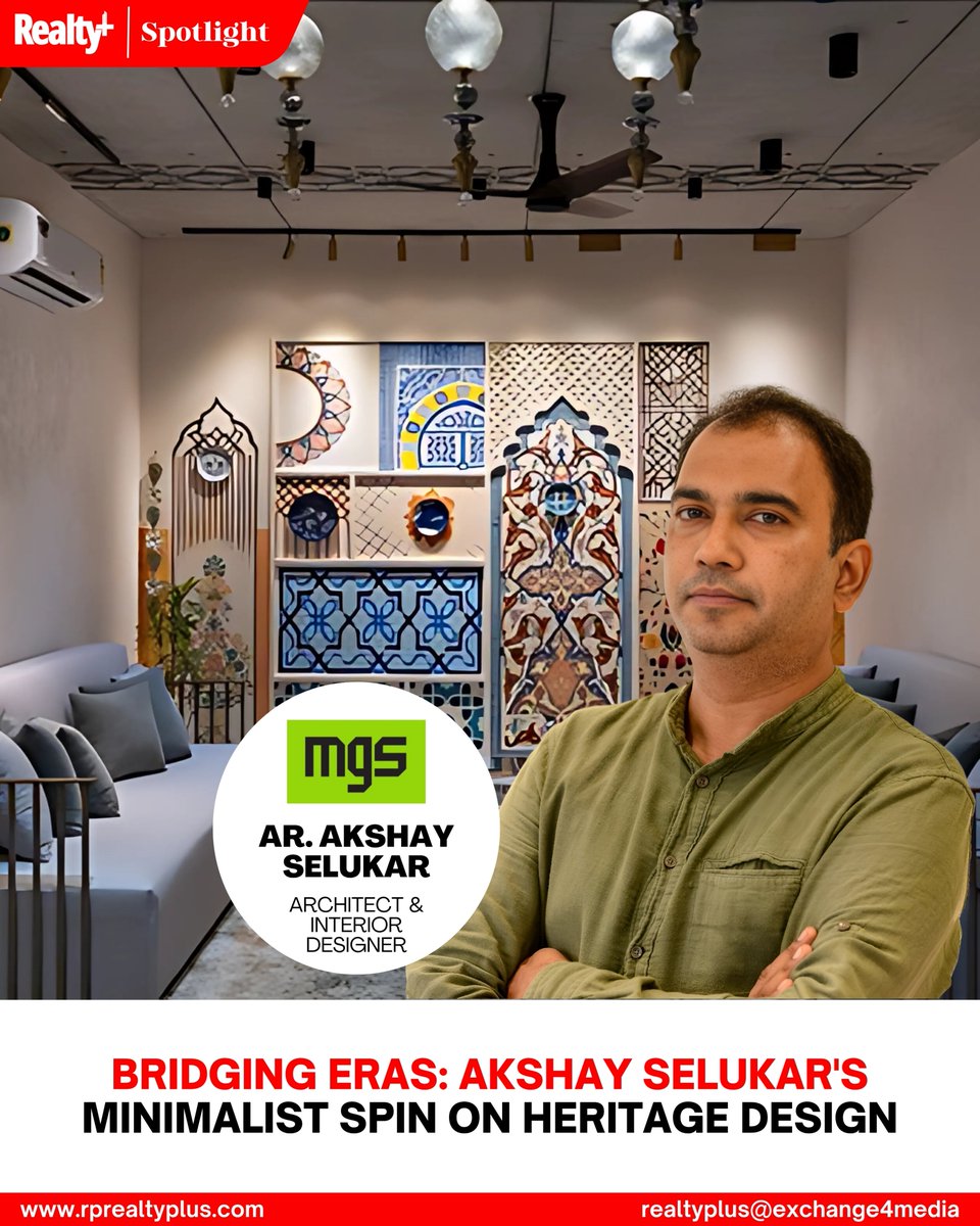 RPRealtyPlus's tweet image. 🏛️ Where History Meets Modern Minimalism!
Ar. Akshay Selukar’s work reimagines heritage with a sleek, contemporary lens - merging timeless artistry with light, modern design.
Read more: rprealtyplus.com/realty-spotlig…

#RealtyPlus #AkshaySelukar #DesignFusion #ModernMinimalism