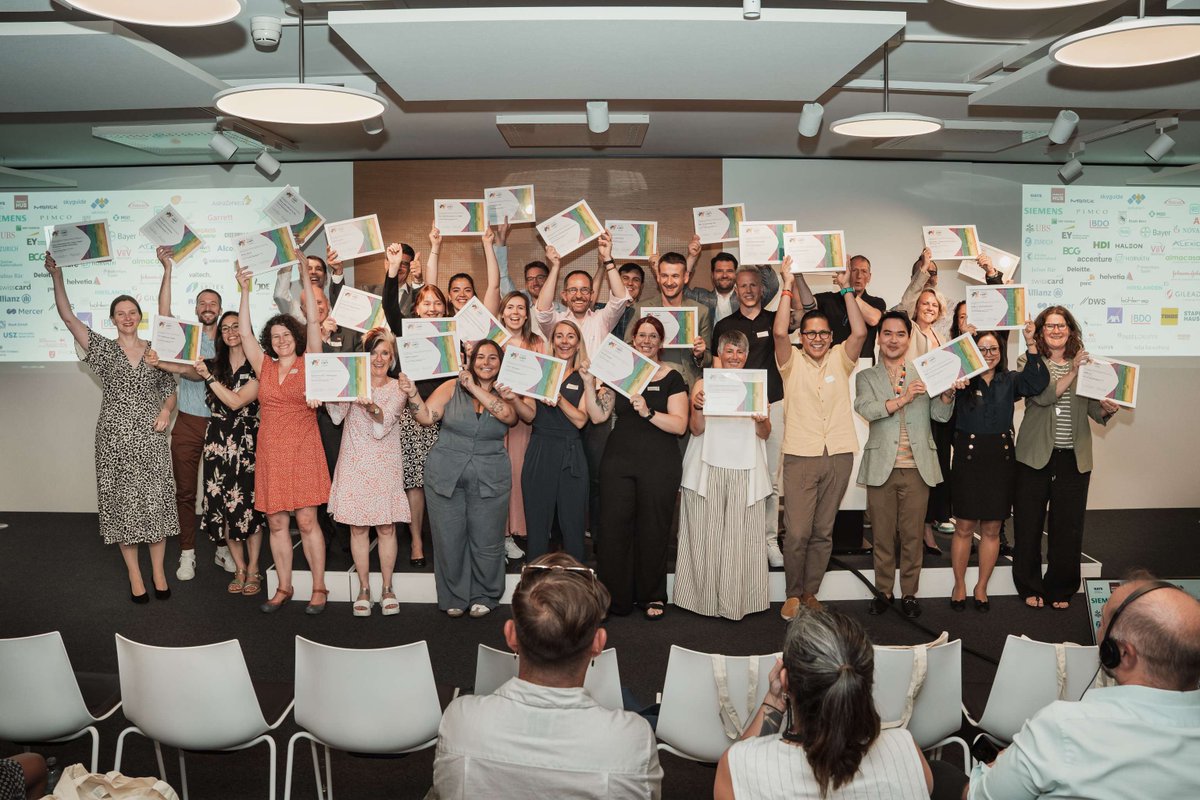 UKEmbassyBerne's tweet photo. 🌈 British Embassy Berne has renewed it's #LGBTI Label!
On 18 June 2025, we came together in #Kloten 🇨🇭 to celebrate our shared commitment to #diversity &amp; #inclusion. The Swiss LGBTI label is a seal of quality for organisations that are committed to equal rights for LGBTI people. https://t.co/f4m6ataBxH