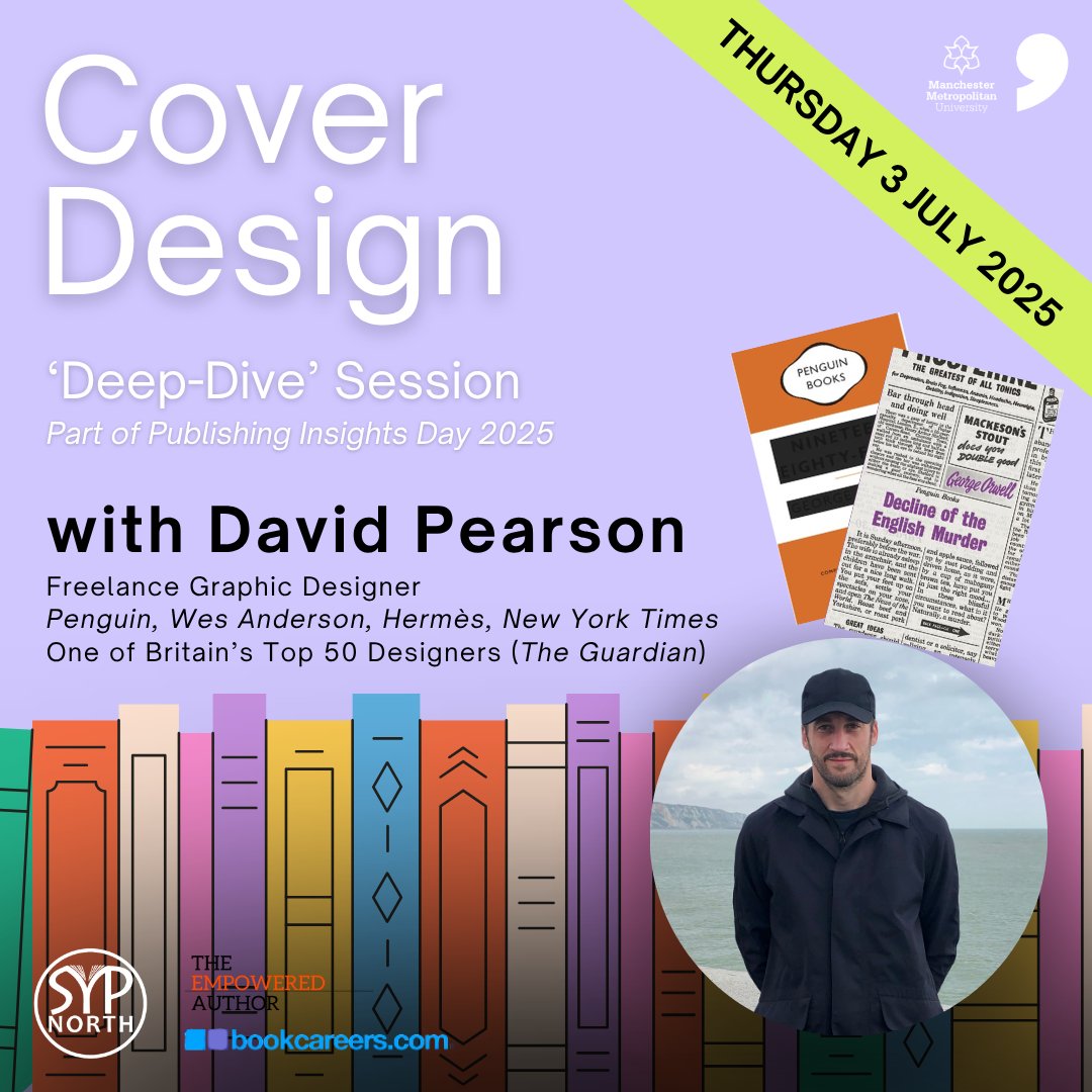 Comma Press🍉 #CeasefireNow (@commapress) on Twitter photo COVER DESIGN w/ DAVID PEARSON (<a href="/typeasimage/">David Pearson</a>)
📅Jul 3
📍@manmetuni
🎟️ eventbrite.co.uk/e/publishing-i…
Are you an artist or graphic designer? Considered a career in books?
Join the designer of some of <a href="/PenguinUKBooks/">Penguin Books UK</a> most eye-catching covers for a practical deep-dive on jacket design. COVER DESIGN w/ DAVID PEARSON (<a href="/typeasimage/">David Pearson</a>)
📅Jul 3
📍@manmetuni
🎟️ eventbrite.co.uk/e/publishing-i…
Are you an artist or graphic designer? Considered a career in books?
Join the designer of some of <a href="/PenguinUKBooks/">Penguin Books UK</a> most eye-catching covers for a practical deep-dive on jacket design.