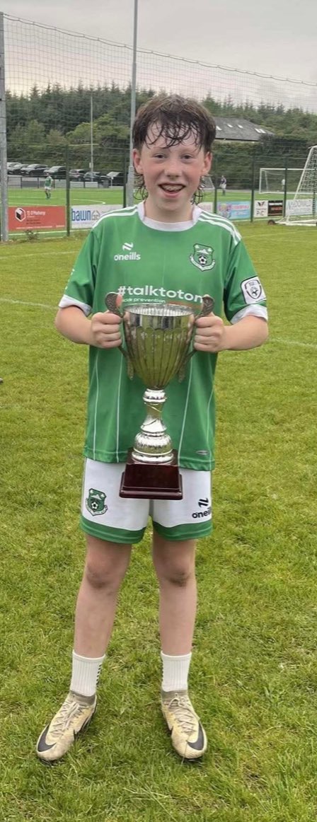 WexCBS's tweet image. Congrats to first year Darragh Walsh who won the u-13 premier division with Forth Celtic recently. 👏