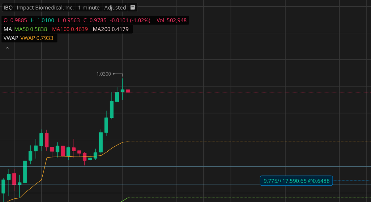 $IBO +$17,000 profit and alert provided in discord, could've banked more from this but 17k is 17k