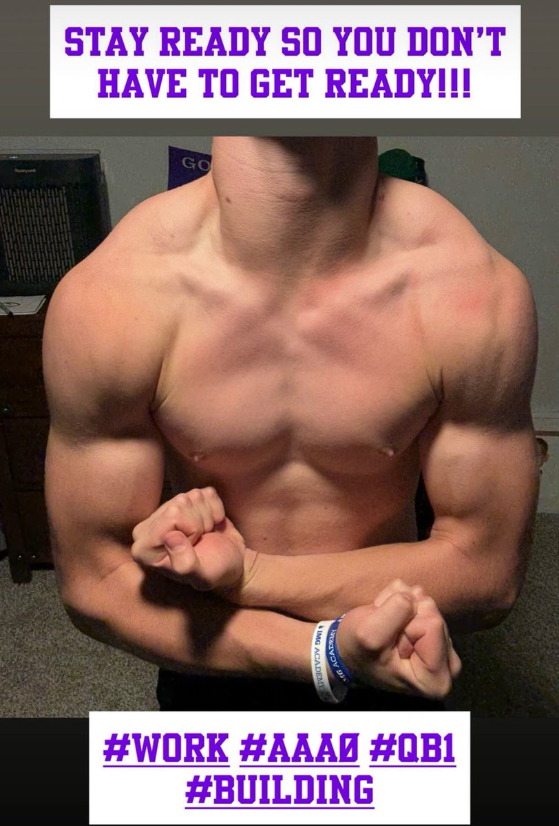 1% better each day! 8th grade season is going to be 🔥#stayready #building #QB1 #football