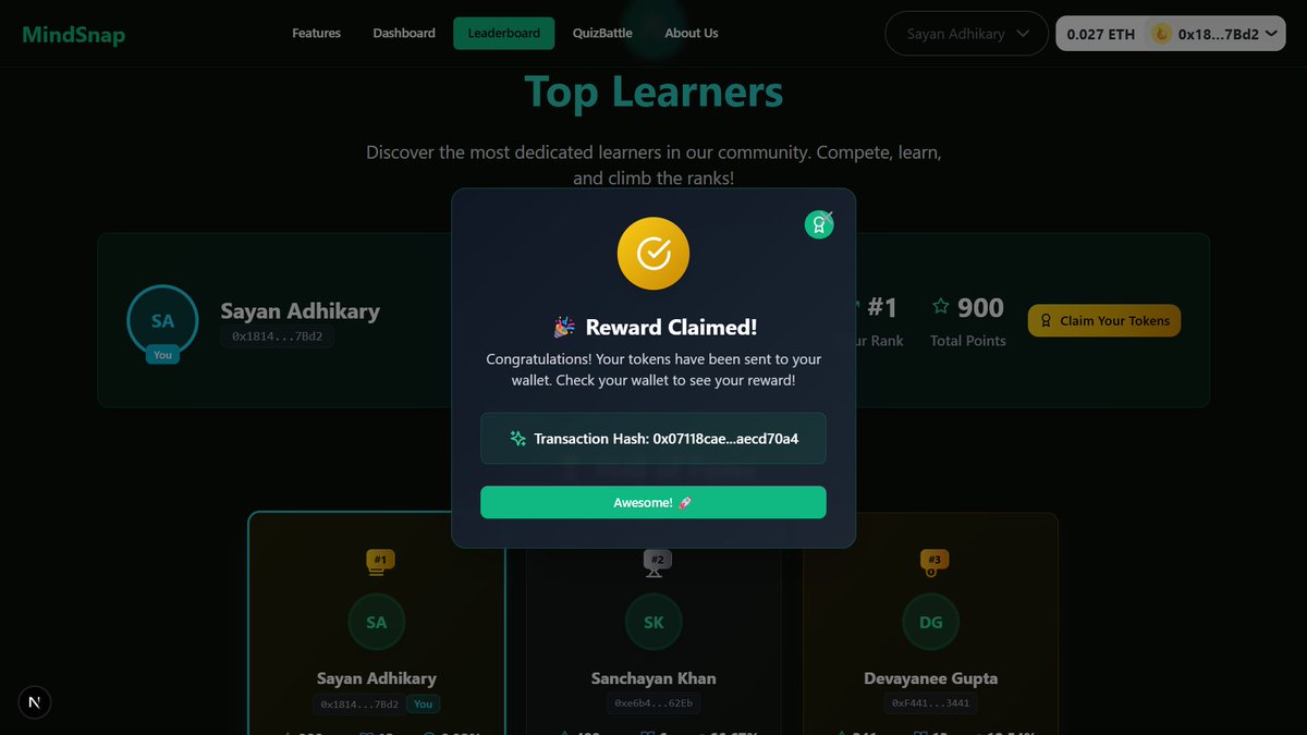reejouu's tweet photo. 🖍 ML-powered PDF highlights for those 2AM revisions

🔌Real-time quiz battles with friends (WebSockets ftw)
🏆 Score high, earn Blockchain-based reward tokens

Study just got a glow-up.
At your service,
Team VOID https://t.co/KPDUahy7Wz