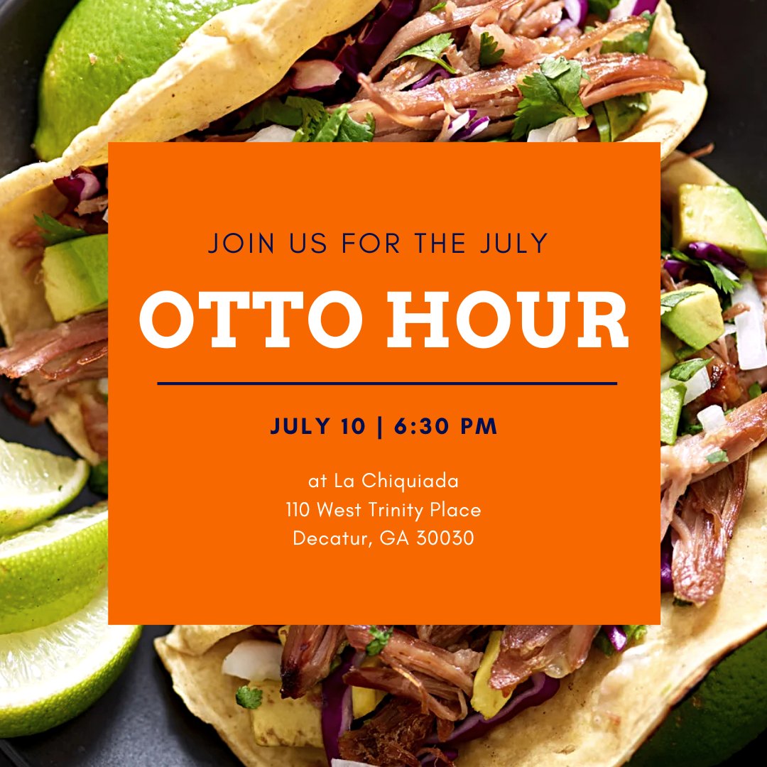 Keepin' it HOT🌶 Otto Hour is bringing the heat all summer long! Meet us at La Chiquiada on July 10th for good vibes, great bites, and even better company-- fellow alumni.🍊

#CuseInATL #OttoHour