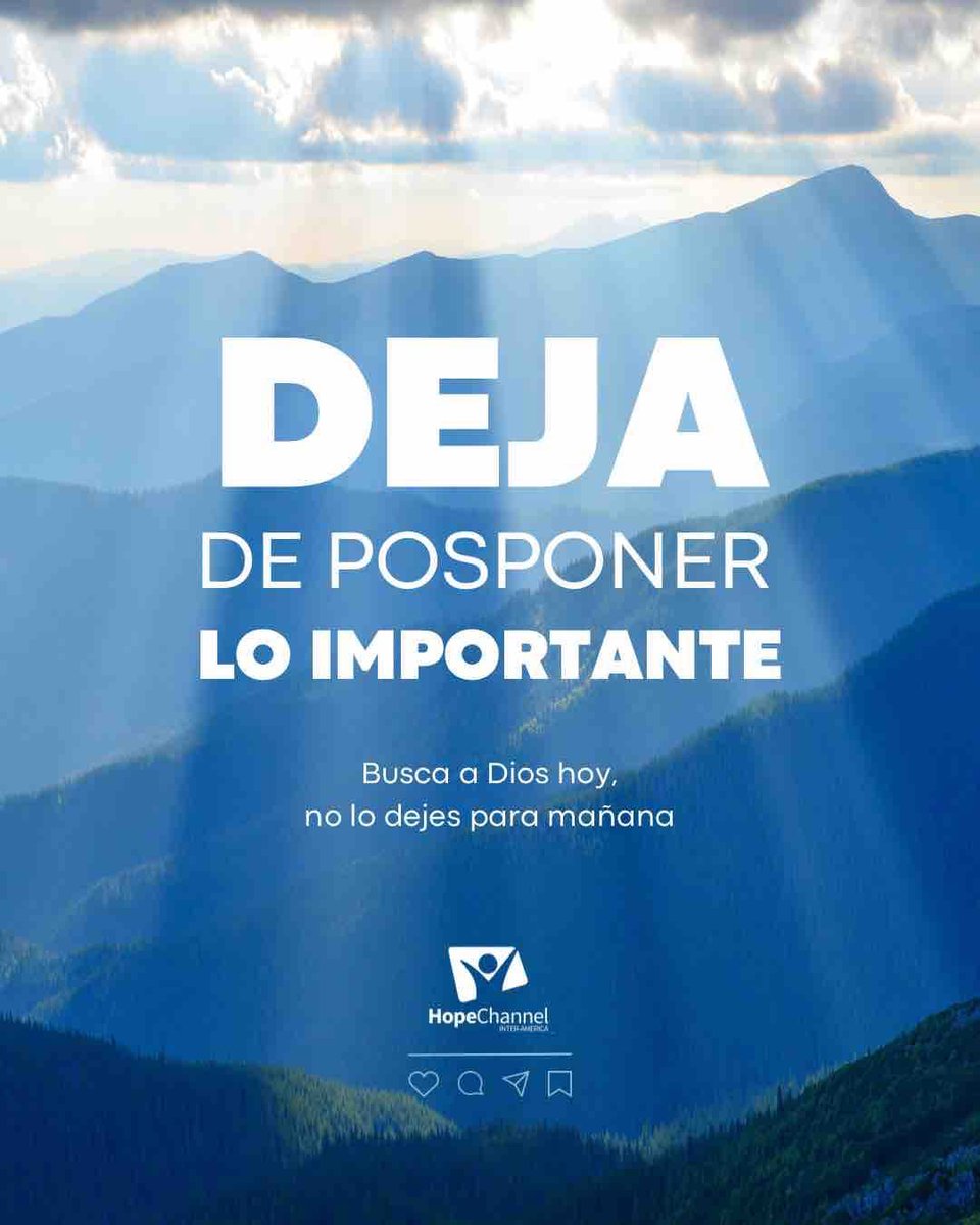 Dale hoy tu vida al Señor, porque el tiempo se va 🙏.