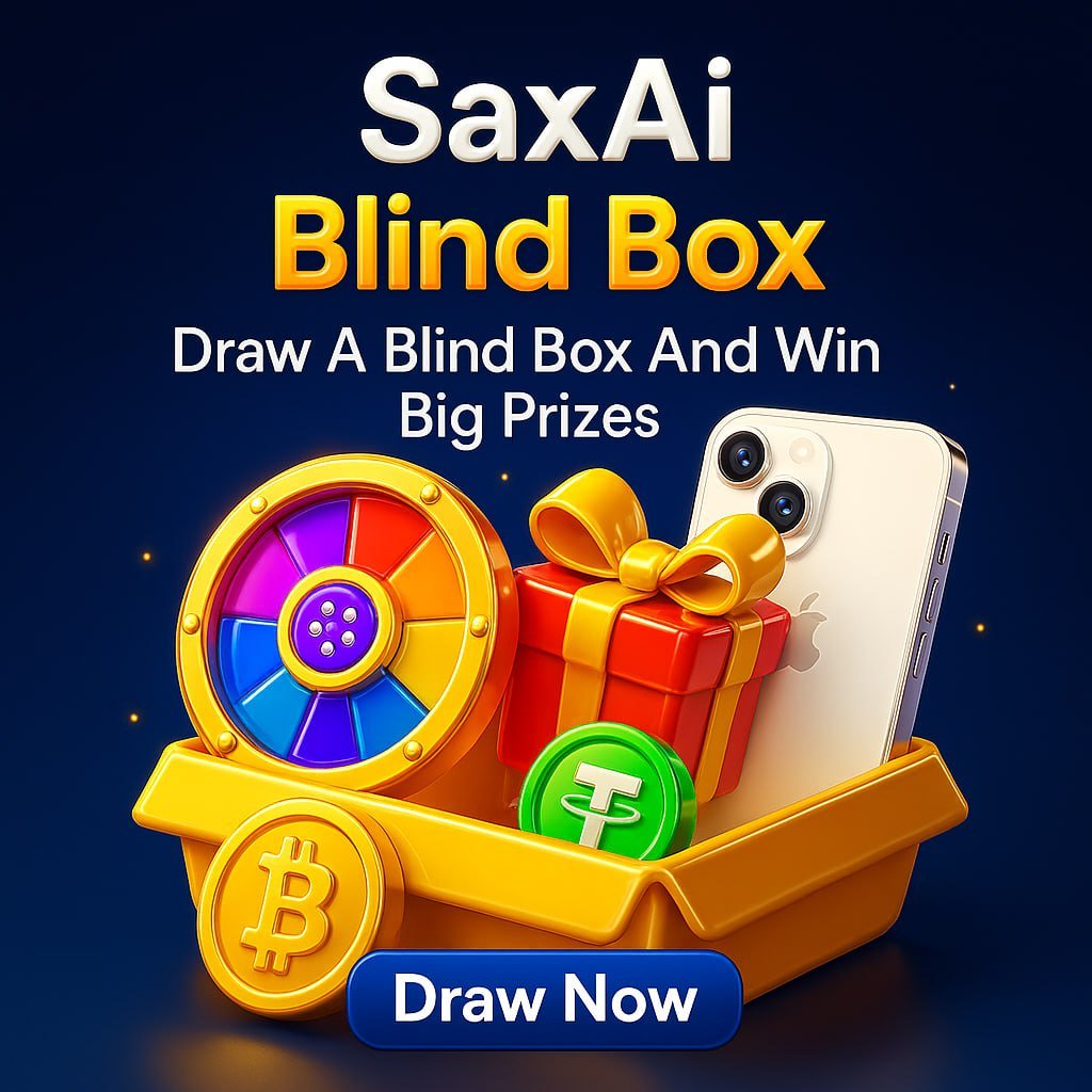 romiromanrr's tweet photo. 🎁 SaxAi Blind Box 
Become a Bronze Level Miner on SaxAi — start with just 30 USDT &amp; Draw a Blind Box and stand a chance to win BIG prizes like USDT, iPhones, and more 📱
👈 Don’t miss out — tap Draw Now and win something exciting today🚀

✅✅✅  https://t.co/jZ7aJF1NcR https://t.co/oVI8FaqFVJ