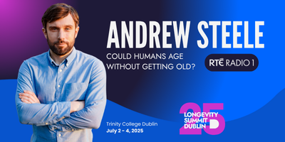"Could humans age without getting old?"

Dr. Andrew Steele joins Dearbhail on RTÉ Radio 1 to explore how we can all live better and longer and why aging doesn’t have to mean decline.

🎧Listen: rte.ie/radio/radio1/c…
📍Meet him at #LongevitySummitDublin, July 2–4
#AndrewSteele