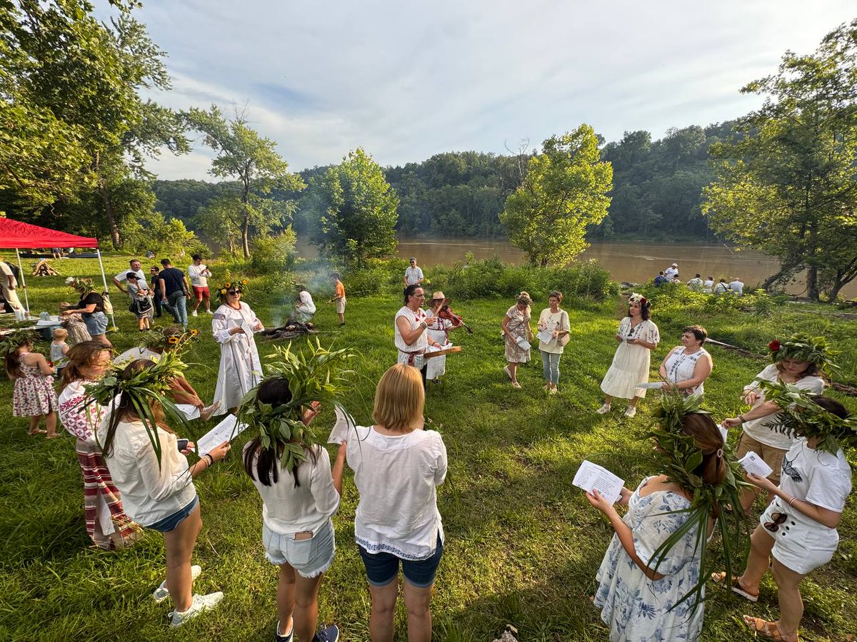 Our Belarusian #Kupalle in #WashingtonDC on the Potomac was a beautiful celebration of summer, sun, and hope! We wove traditional wreaths, danced, sang, enjoyed krupnik, and ended with fire jumps and wreath releases. Big thanks to all! Until next time! #Купалле