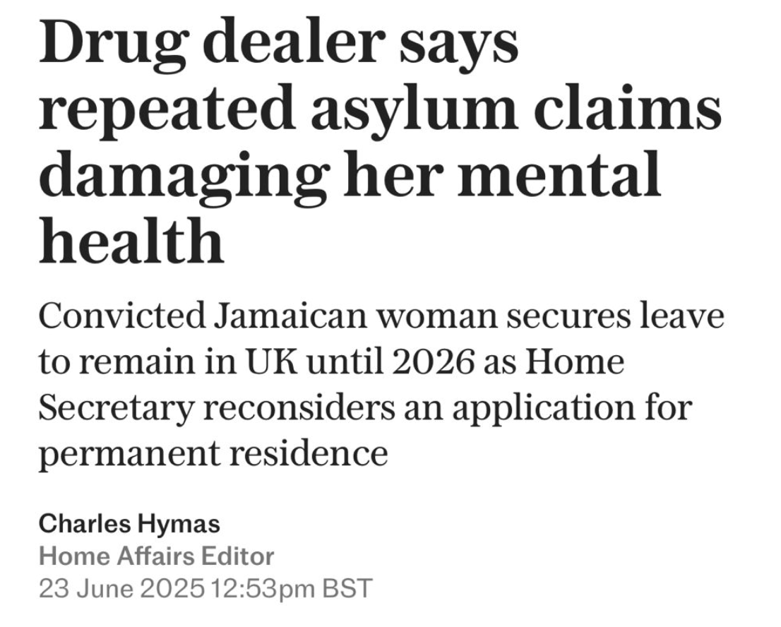 I couldn't care less about this drug dealer's mental health - she can feel sad back home in Jamaica.

Deport!