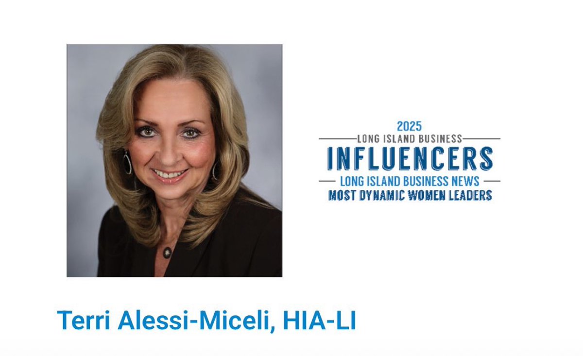 HIA-LI (@hia_li) on Twitter photo We’re proud to share that HIA-LI President + CEO Terri Alessi-Miceli has been named one of Long Island Business Influencers: Most Dynamic Women 2025 by <a href="/LIBN/">Long Island Business News</a> .
Congratulations to Terri and all of this year’s honorees!
lnkd.in/er9cQiXw We’re proud to share that HIA-LI President + CEO Terri Alessi-Miceli has been named one of Long Island Business Influencers: Most Dynamic Women 2025 by <a href="/LIBN/">Long Island Business News</a> .
Congratulations to Terri and all of this year’s honorees!
lnkd.in/er9cQiXw