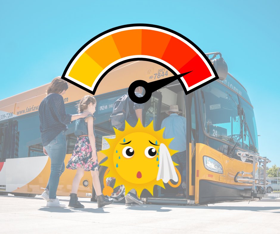 🌞Stay Cool While You Ride! 
💧 Hydrate – bring water!
🚌 The temperature on the bus may vary from front to back, so if you're feeling too hot, please alert the driver or consider changing seats for a more comfortable ride.
📱 Check BusTracker for service updates