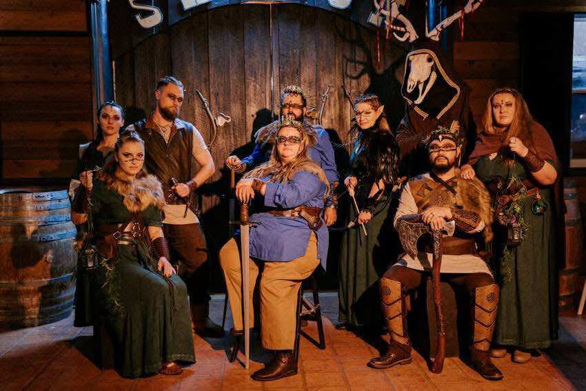 AmaraeDeath's tweet image. || I was given permission to share these sneaking pics of the Viking themed wedding I was part of. Had a blast!