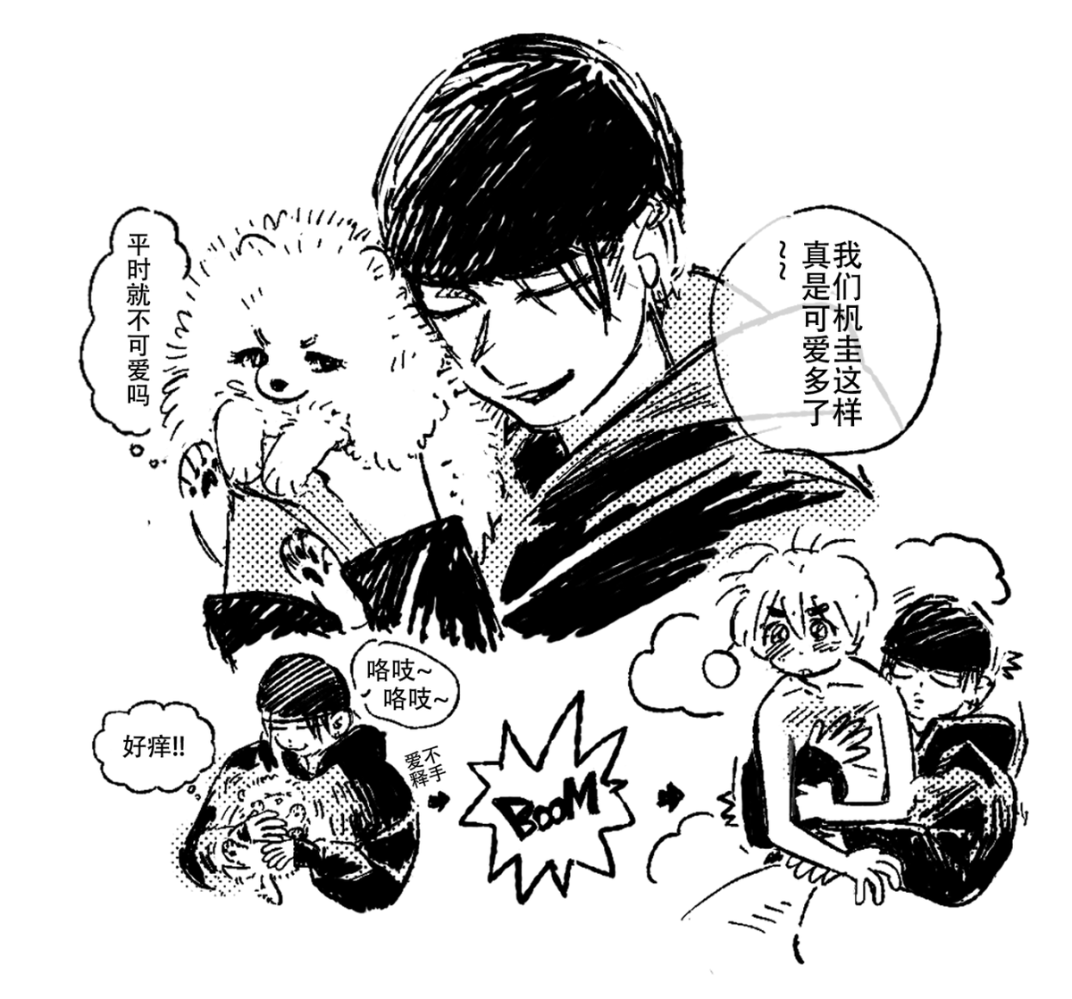 freshsalmon1898's tweet image. 今天的哥不是奶牛猫，但是杋圭是博美😆

*也是我之前干过的坏事，最近整理出来了...