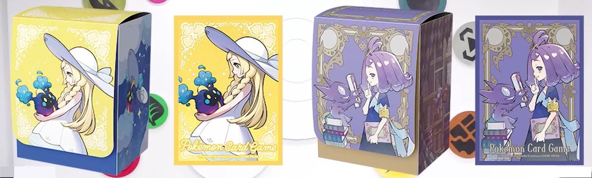 Better look at the Lillie & Acerola Deck Box & Deck Sleeves from