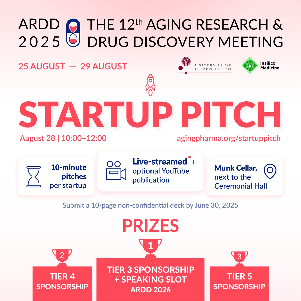 ScheibyeKnudsen's tweet photo. Dear friends, The deadline is approaching to apply for the pitch session at ARDD. If you are a startup #ARDD may be the place for you to pitch. Your pitch will be broadcast to 6K people watching online and there will be 40+ VCs at the meeting. Please spread the word! 🙏🙏 https://t.co/xrPACM3pxw