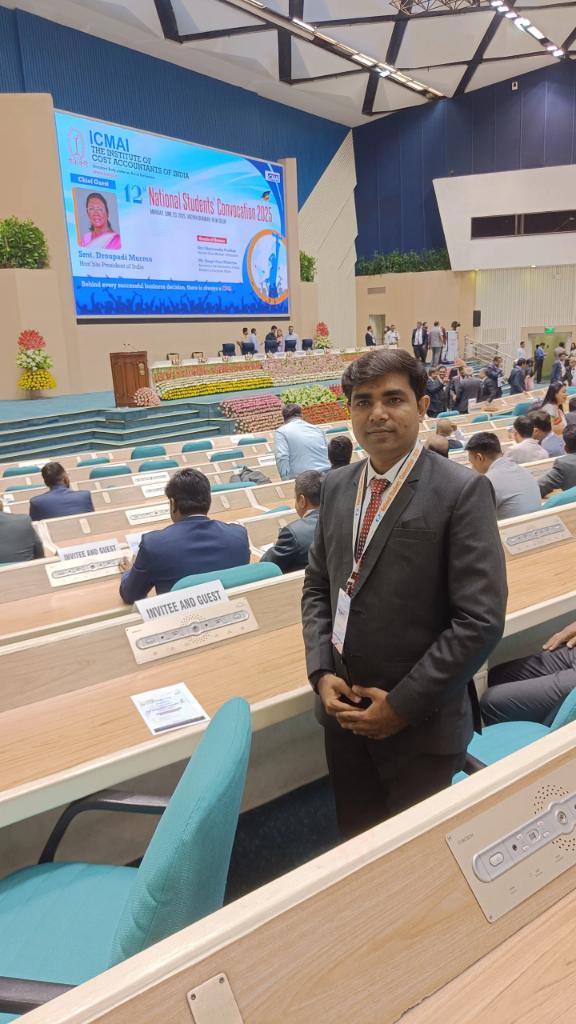 CMA_Kishore's tweet photo. Attending National Students Convocation 2025 at Vigyan Bhawan New Delhi.

Proud moment for Surat Chapter of ICMAI.

These shining stars were honoured with medals by the Hon’ble President of India.

#ICMAI #SuratChapter #AIR1 #ProudMoment #CMAFest #cmastudentconvocation #FutureCMA https://t.co/aX7QIKylJ5