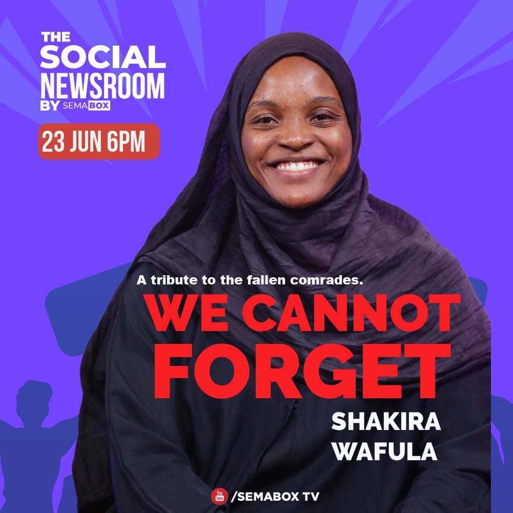 Mark Masai (@markmasai) on Twitter photo WE CANNOT FORGET! Join <a href="/theCateRira/">ShawtyforPodcast</a> as she hosts <a href="/fit_ermined/">Shakira Wanjira Naliaka Wafula</a> & <a href="/Ademba_47/">Ademba Allans Kamau Ochieng</a> on <a href="/TSNRAfrica/">Social Newsroom Africa</a> <a href="/semabox/">SemaBOX Africa</a> to pay tribute to the fallen comrades.
#WeCannotForget
#TheSocialNewsroom
Follow live via link below from 6pm : youtube.com/live/iW8cOmvvq… WE CANNOT FORGET! Join <a href="/theCateRira/">ShawtyforPodcast</a> as she hosts <a href="/fit_ermined/">Shakira Wanjira Naliaka Wafula</a> & <a href="/Ademba_47/">Ademba Allans Kamau Ochieng</a> on <a href="/TSNRAfrica/">Social Newsroom Africa</a> <a href="/semabox/">SemaBOX Africa</a> to pay tribute to the fallen comrades.
#WeCannotForget
#TheSocialNewsroom
Follow live via link below from 6pm : youtube.com/live/iW8cOmvvq…
