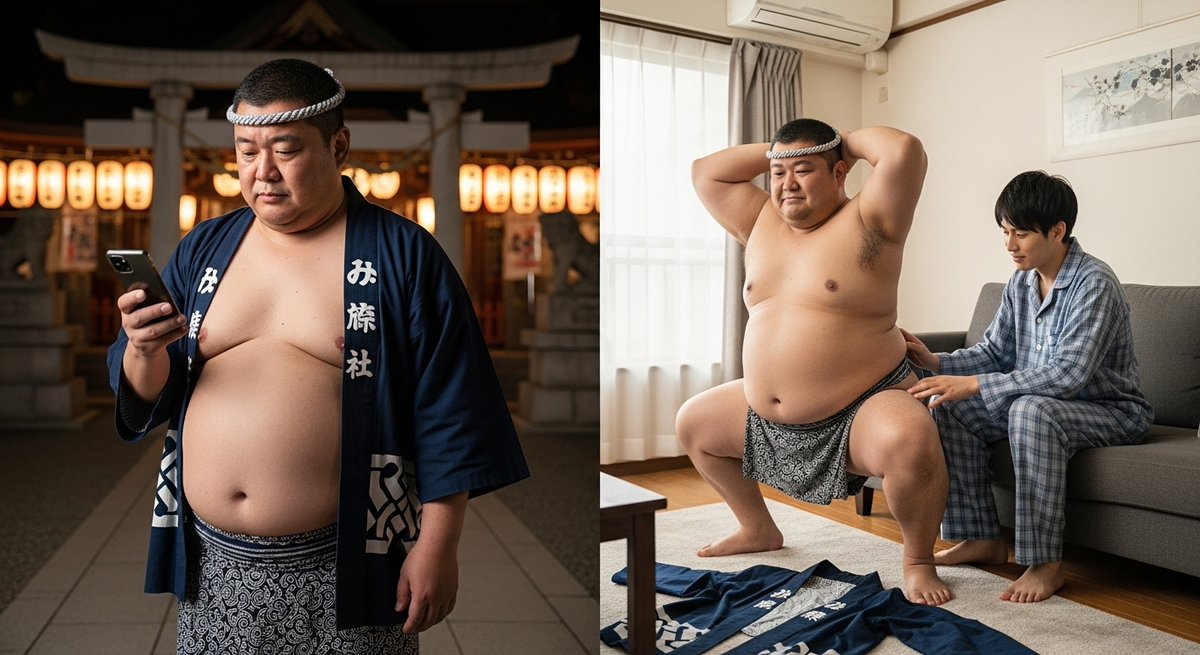 お祭り親父にスクワットシリーズ