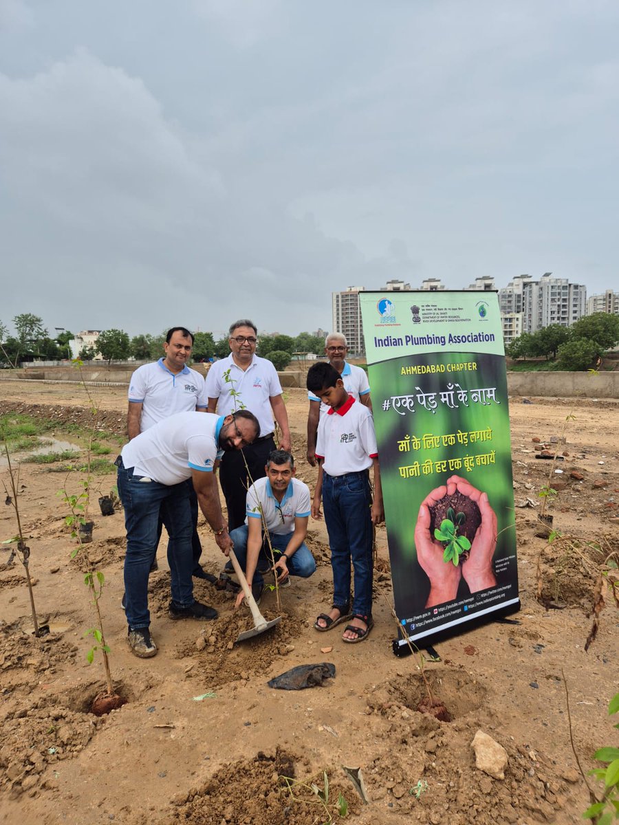 OfficialIPA's tweet image. 250 trees planted by Indian Plumbing Association Ahmedabad Chapter on 22nd June under Ek Ped Maa ke Naam!
#plantmoretrees #conservenature