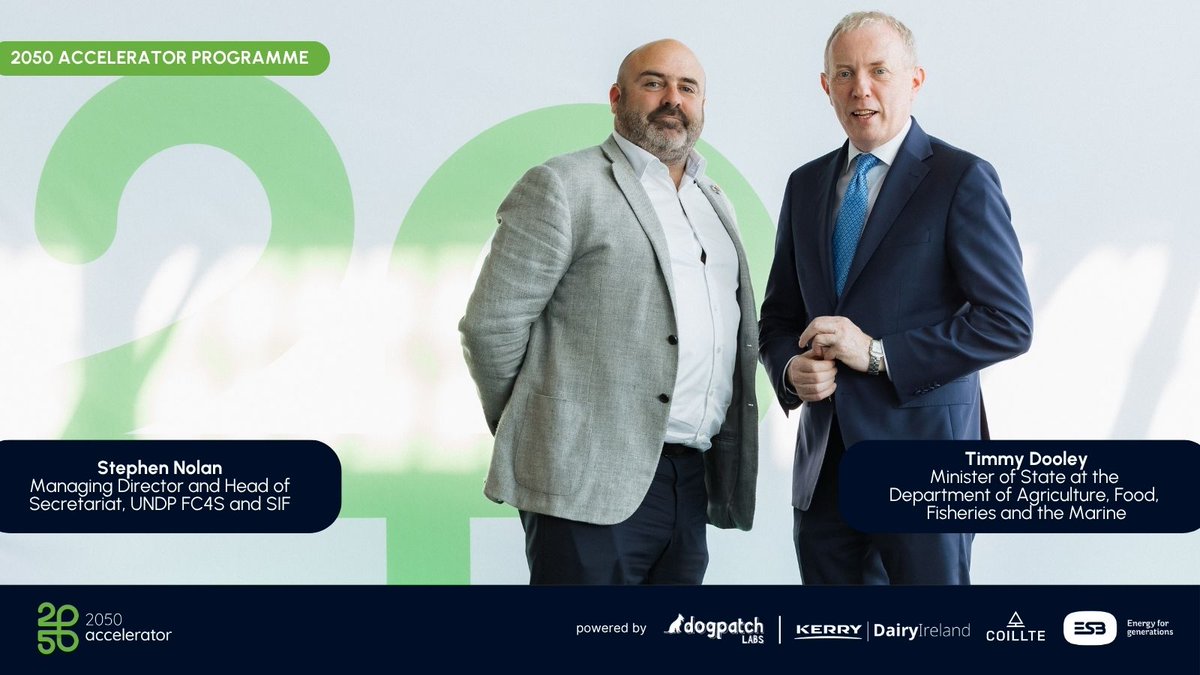 dogpatchlabs's tweet image. Climate tech only matters if it leaves the lab.
At the recent 2050 Accelerator Showcase Day in the CHQ Galleria, Minister @timmydooley and UNDP’s Stephen Nolan joined 200+ attendees to experience Ireland’s sustainability-tech testbed in action.
“Now is the time to take big…