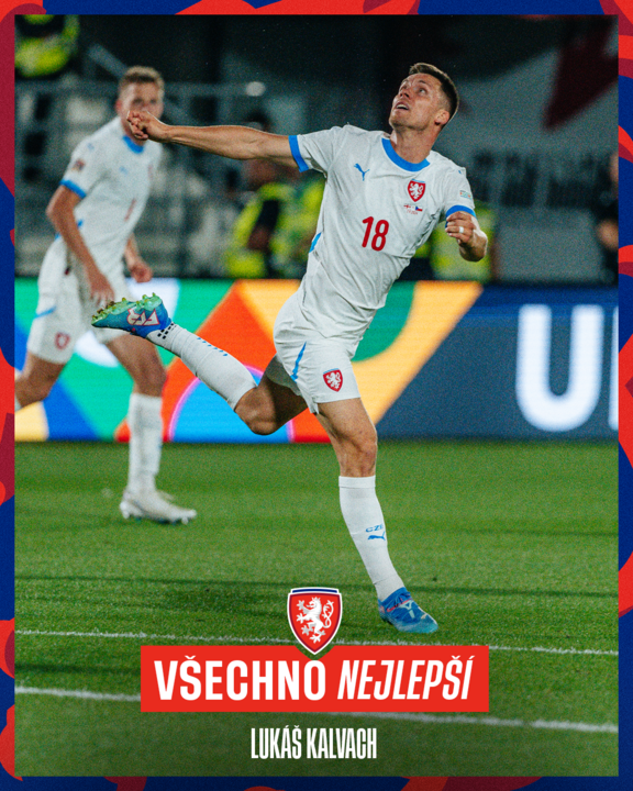 ceskarepre_cz's tweet image. Lukáš Kalvach slaví jubilejní 30. narozeniny! Všechno nejlepší, hodně zdraví, štěstí a fotbalové radosti! 🎉🇨🇿
