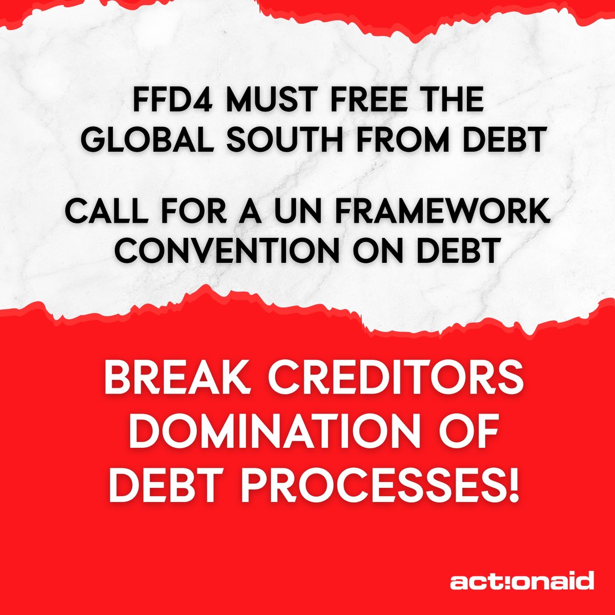 #FFD4 Sevilla must back a UN process where every country has an equal voice.
#CancelTheDebt, change the system.
#FfD4People #DebtJustice