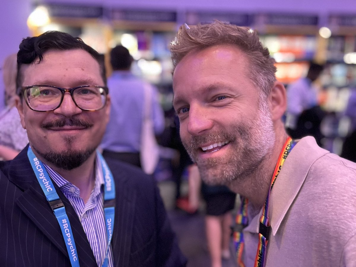 Dr Evgeny Legedin 🇷🇺 (@drevgenylegedin) on Twitter photo <a href="/doctor_benji/">Benji Waterhouse</a> signing his book “You Don't Have to Be Mad to Work Here” at #RCPsychIC25 <a href="/doctor_benji/">Benji Waterhouse</a> signing his book “You Don't Have to Be Mad to Work Here” at #RCPsychIC25