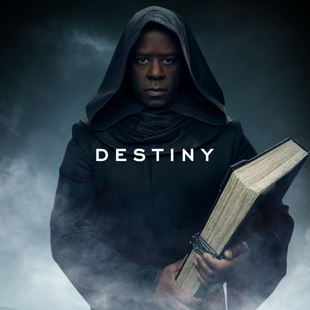 Netflix_Sandman's tweet photo. In the Beginning was the Word, and it was traced by hand on the first page of Destiny’s book, before it was spoken aloud. https://t.co/C1BQV0OEj0