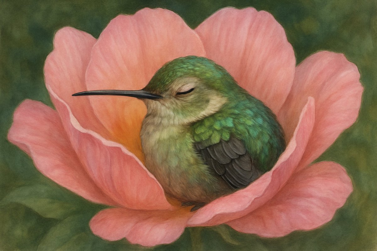 MBeechDesign's tweet photo. Canvas Print, Sleeping Hummingbird in Bloom, Wildlife Floral Art, Watercolor Illustration, Serene Decor, Peaceful Wall Art https://t.co/2F2MwL496W via @Etsy
#HummingbirdArt #BirdIllustration #WatercolorWildlife #FloralArtPrint #NatureLoversArt #PeacefulWallArt
#CottagecoreDecor #BotanicalArtwork
#BirdAndFlower #AnimalArtLovers #etsy
#GardenInspiredArt #WhimsicalWallArt
#SpringDecor #HandmadeNatureArt #EtsyArtPrint
#birdlovers #etsygifts #etsyshops