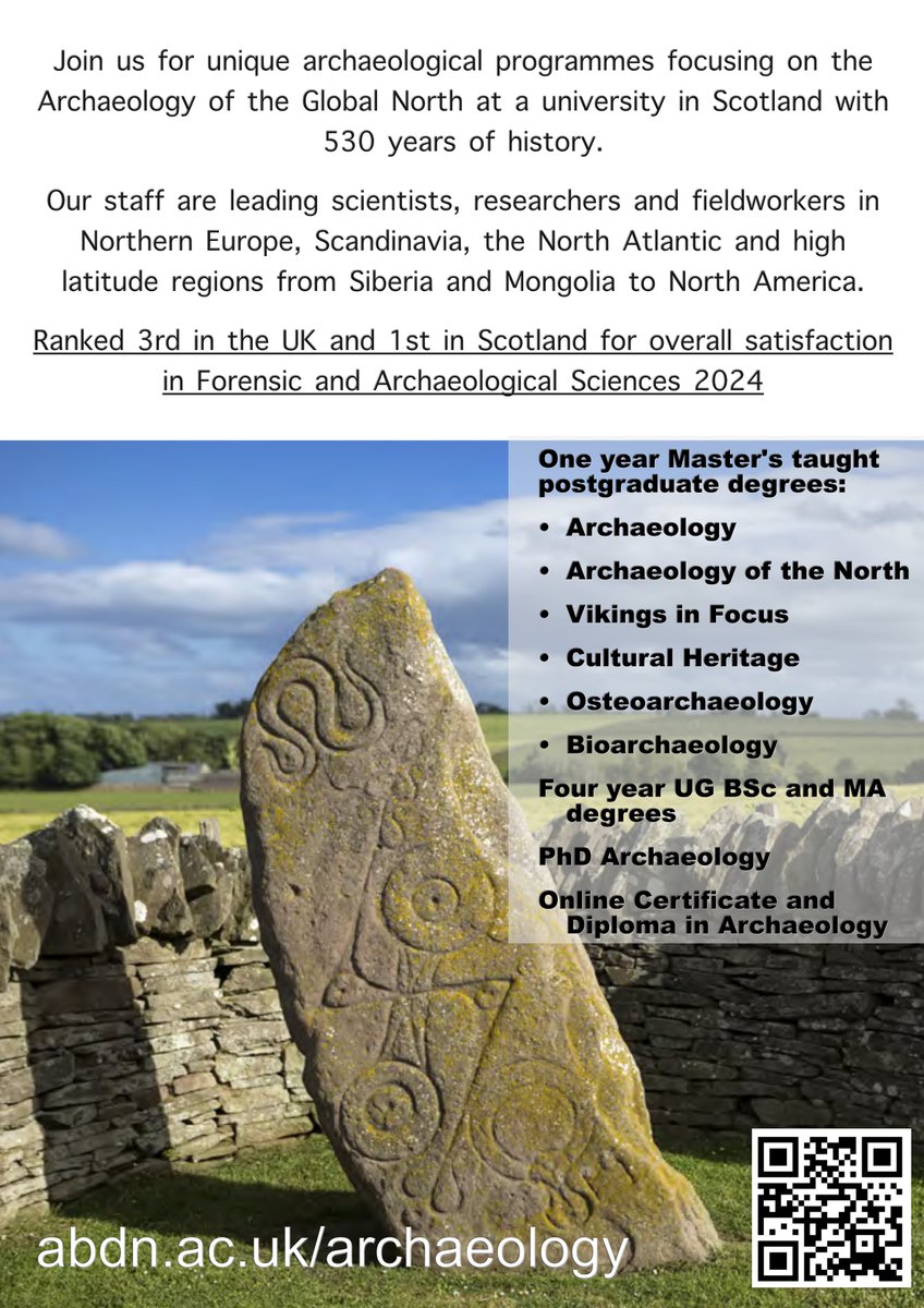 Join us at Aberdeen Archaeology! abdn.ac.uk/geosciences/de…