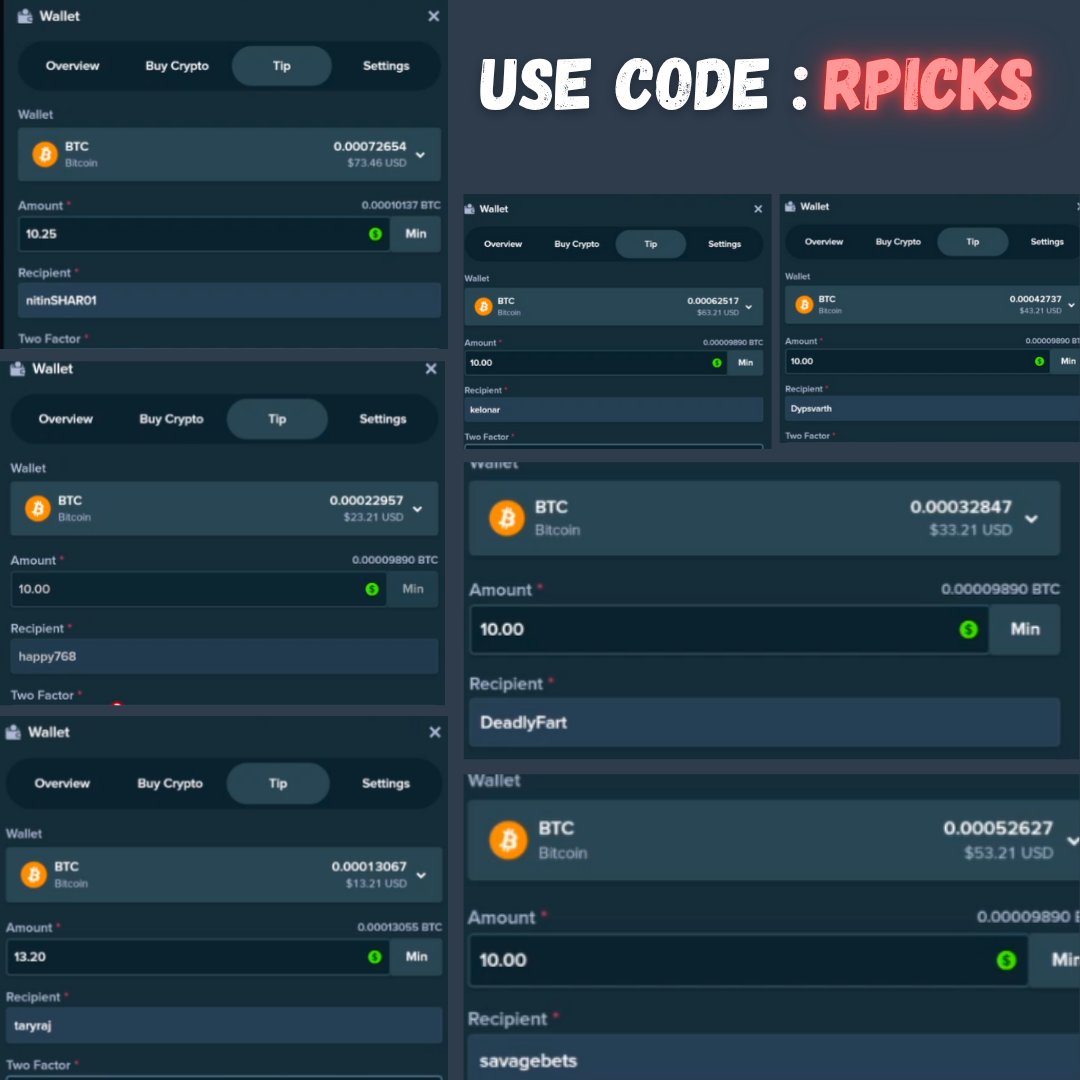 All winner paid out check your @stake account 

Follow us And more giveaway coming soon💰

 <a href="/demize21/">DeMize</a> &amp; <a href="/RossPicks/">Ross picks</a>

🔴Daily live : kick.com/demize

Use code : "Rpicks" on #stake