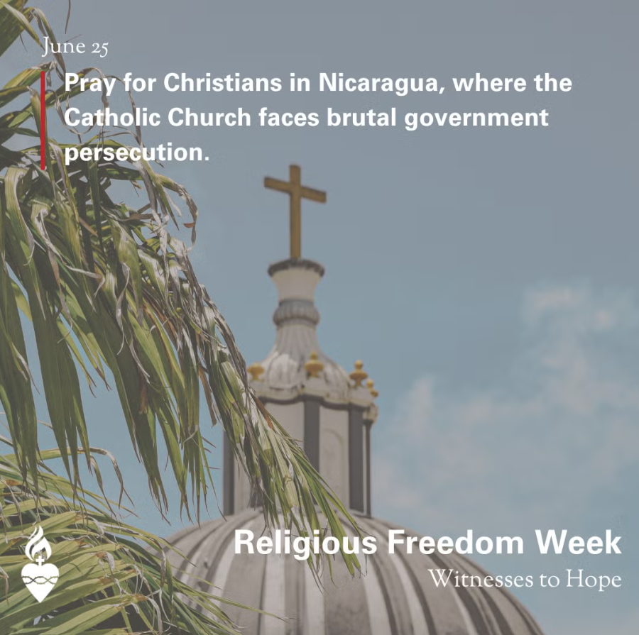 RochDiocese's tweet photo. This week is Religious Freedom Week. Today we pray for Christians in Nicaragua, where the Catholic Church faces brutal government persecution.
#ReligiousFreedomWeek
From @USCCB https://t.co/AdvVZ6ueS1