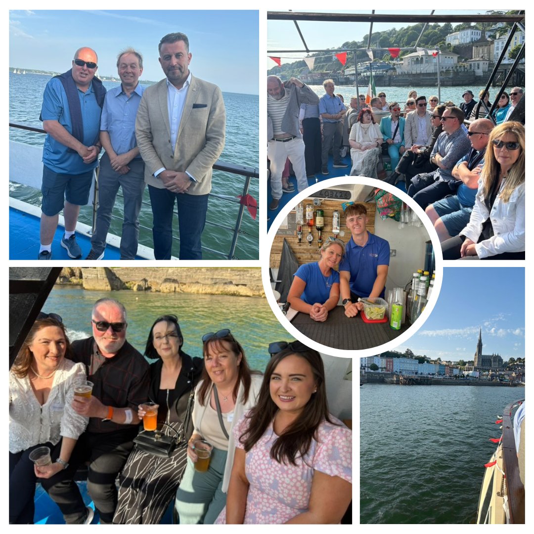 CHC was delighted to host Harbour Connect, our #SummerSocial,  a relaxed evening of networking, connection, and conversation aboard the beautiful #CorkHarbourCruises vessel. 🚢✨

👉 cobhharbourchamber.ie/2025/06/23/har…

@portofcork