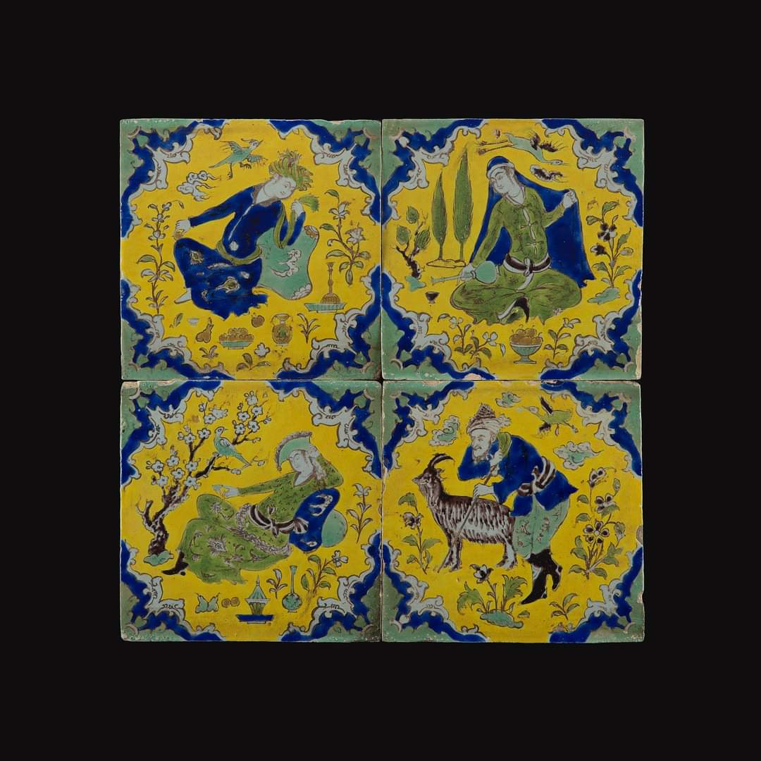 The creation of Persian tiles began about 1200 AD. After conquering ...