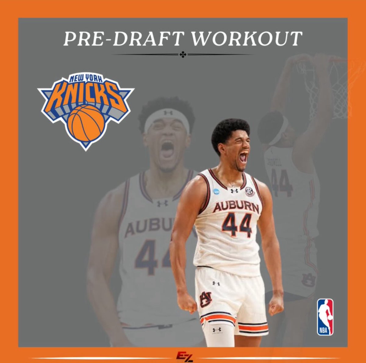 Vince Wolfram (@vincewolfram15) on Twitter photo Auburn’s Dylan Cardwell is headed for an NBA pre-draft workout with the New York Knicks, per <a href="/EZSportsGroup/">EZ Sports Group</a>.
The Knicks hold the 50th pick in the second round of the NBA Draft. Auburn’s Dylan Cardwell is headed for an NBA pre-draft workout with the New York Knicks, per <a href="/EZSportsGroup/">EZ Sports Group</a>.
The Knicks hold the 50th pick in the second round of the NBA Draft.