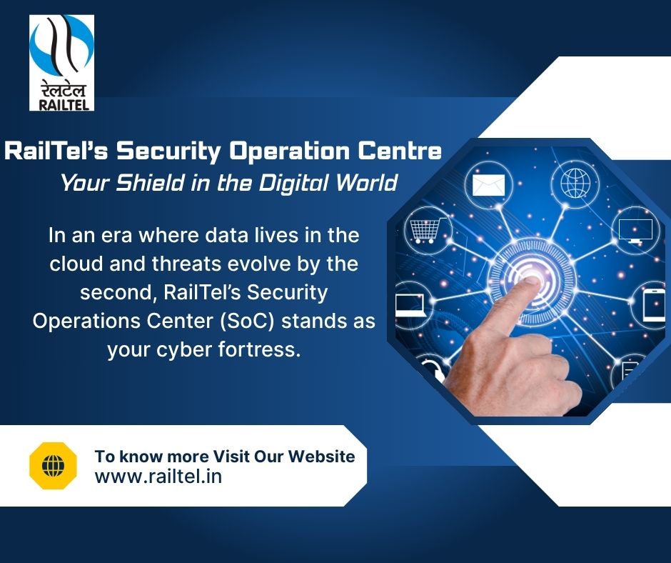 Safeguard your digital assets with RailTel’s state-of-the-art Security Operations Center — 24x7 protection tailored to your organization’s needs. To know more visit  railtel.in/our-expertise/…
#CyberSecurity #DigitalIndia