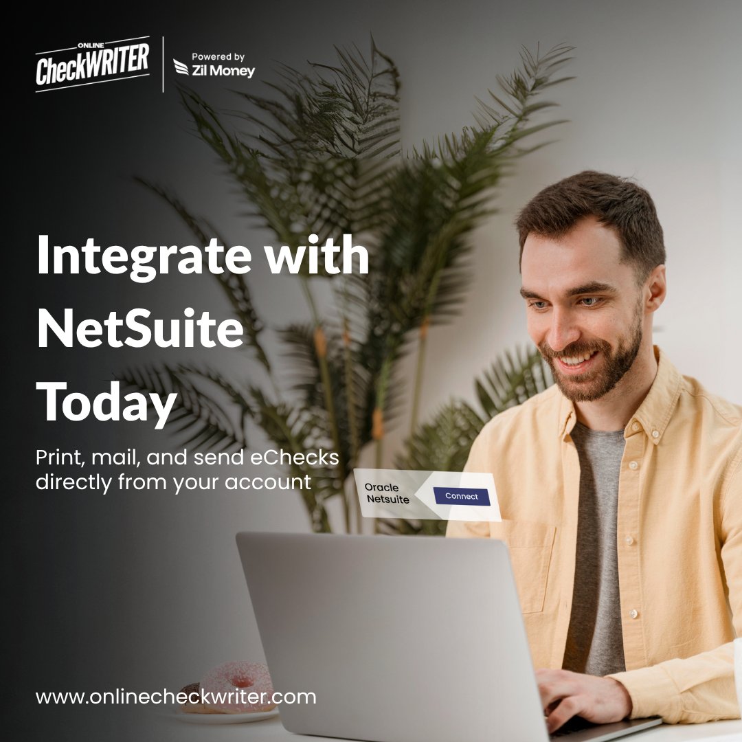 webcheckwriter's tweet photo. https://t.co/1XO2g8zWmb - Powered by Zil Money integrates with NetSuite checks. Easily print and manage checks directly from your account.
Learn more: https://t.co/db26Btkm3T
Click here for interactive demo: https://t.co/05ZRfSb3eH
#NetsuiteChecks #CheckPrinting https://t.co/J3mcRgDkBM