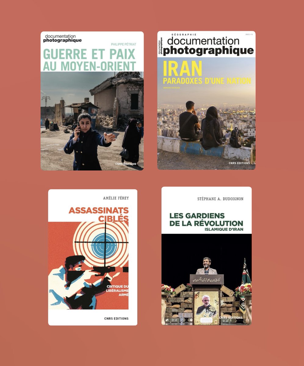 Conflit Iran-Israël 
Une sélection de lectures à retrouver sur notre site : cnrseditions.fr