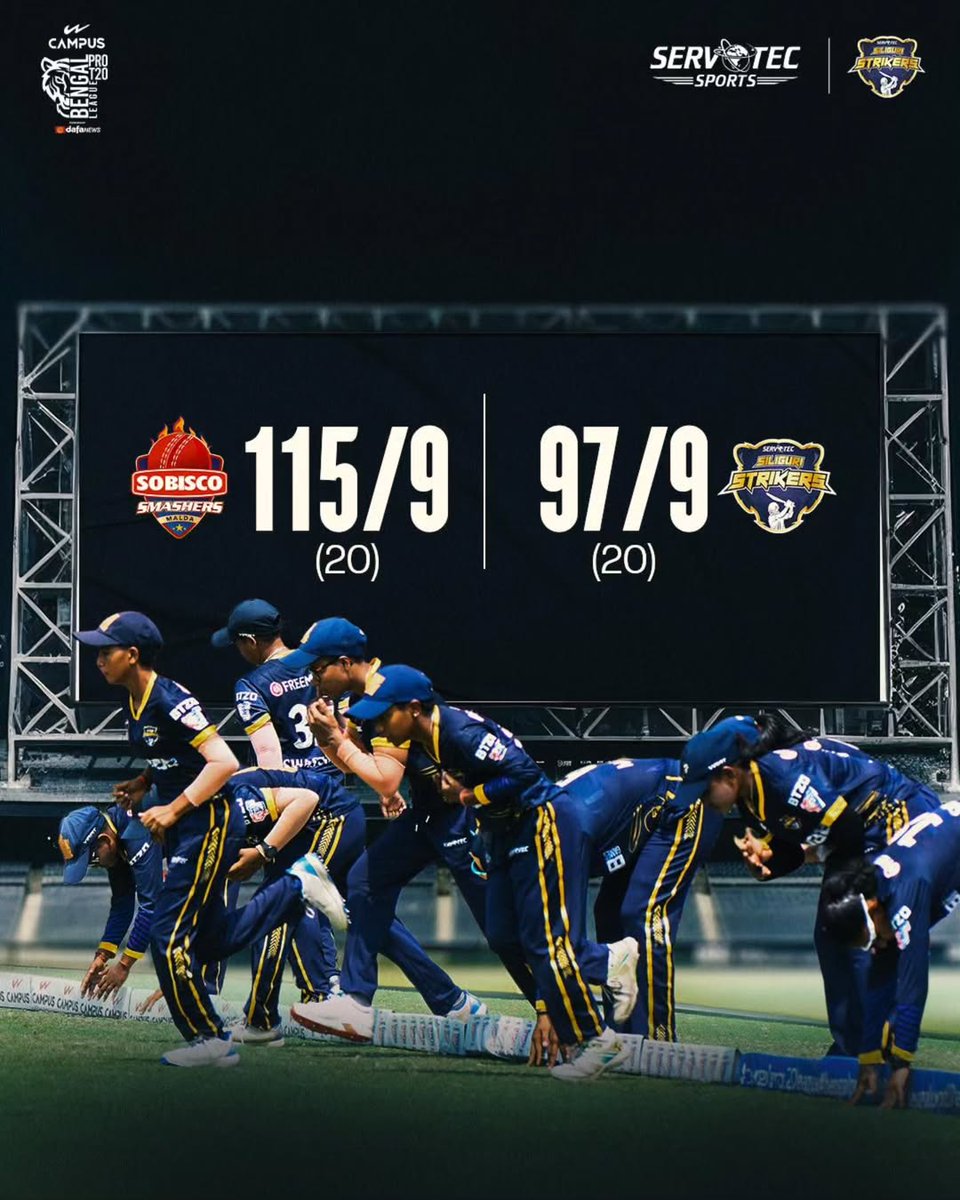 SiliguriStriker's tweet image. Not the result we wanted, but the hunger only grows.

#SSSvsSSM | #finalscore | #ItsHerMatchDay | #WomensCricket | #ServotechSports | #SilliguriStrikers | #BengalProT20 | #Season2